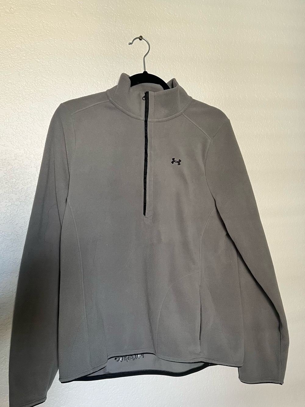 Under Armour Grey Quarter-Zip Fleece Pullover